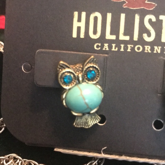 NWT 24”Hollister Necklace with super cute owl earrings. 2 sets of 2 (Sku 116) - Picture 5 of 5